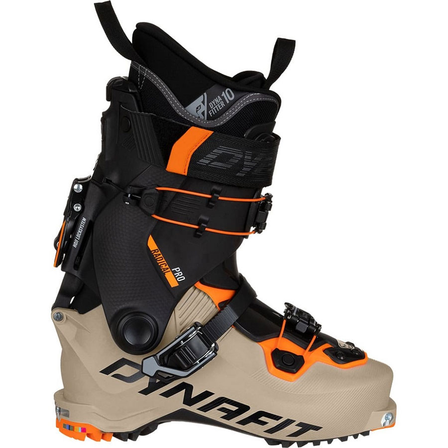 skialpinistické boty DYNAFIT Radical Pro Rock khaki/fluo orange